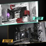 EZDIY-FAB 16 AWG PSU Premium Nylon Sleeved Extension Cable Kit - Black/Red - Image 7