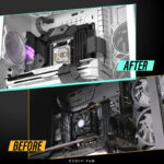 EZDIY-FAB 16 AWG PSU Premium Nylon Sleeved Extension Cable Kit - Carbon - Image 5