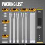 EZDIY-FAB 16 AWG PSU Premium Nylon Sleeved Extension Cable Kit -All White - Image 9