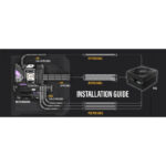 EZDIY-FAB 16 AWG PSU Premium Nylon Sleeved Extension Cable Kit - Black/Grey - Image 15