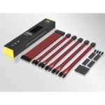 EZDIY-FAB 16 AWG PSU Premium Nylon Sleeved Extension Cable Kit - Black/Red - Image 14