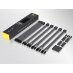 EZDIY-FAB 16 AWG PSU Premium Nylon Sleeved Extension Cable Kit - Carbon - Image 14