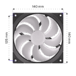Endorfy FLUCTUS 140 ARGB PWM Fan - Image 22