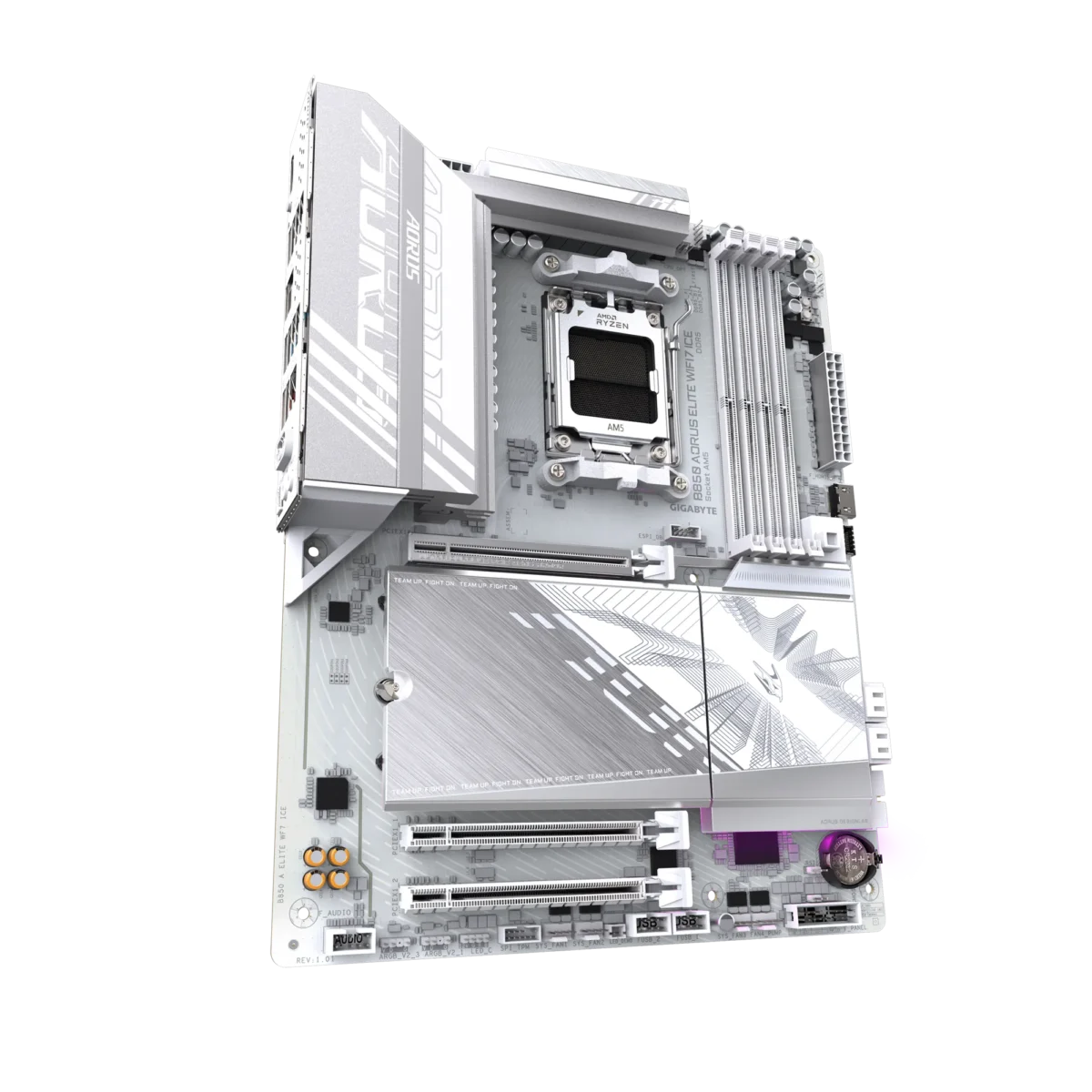 Gigabyte B850 AORUS ELITE WIFI7 ICE AMD B850 Ryzen Socket AM5 ATX Desktop Motherboard - Image 2