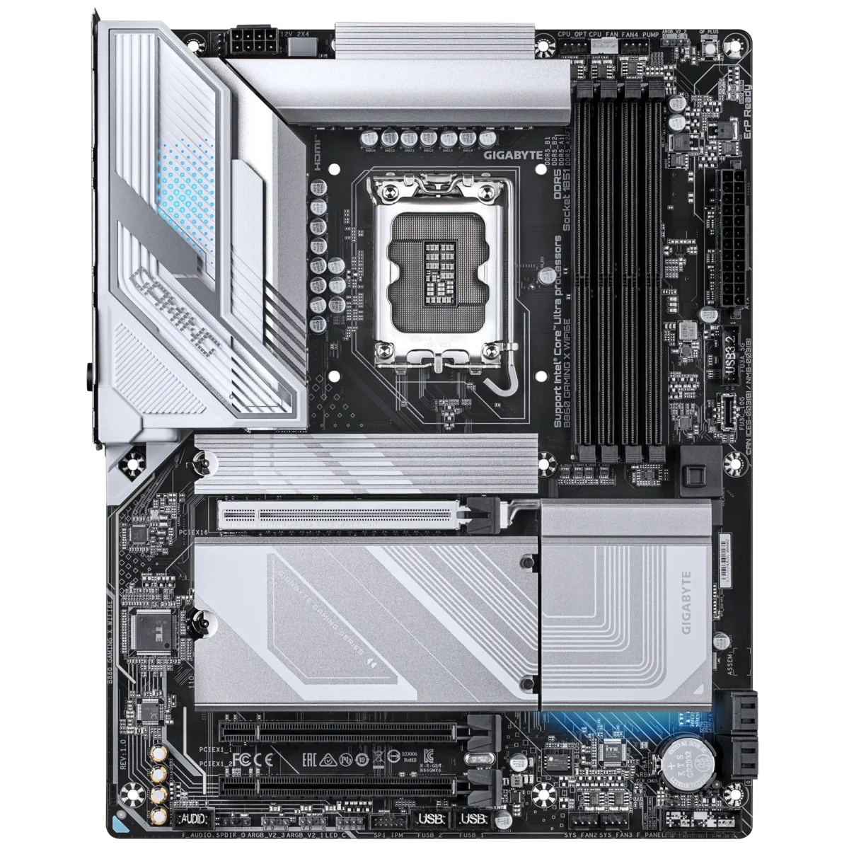 Gigabyte B860 GAMING X WIFI6E Intel B860 LGA 1851 Arrow Lake ATX Desktop Motherboard - Image 3