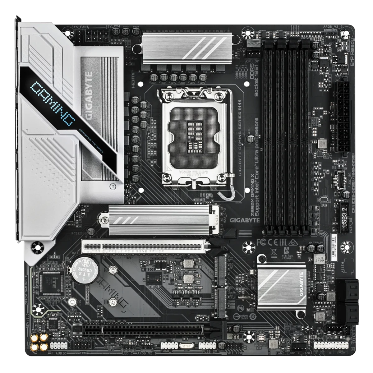 Gigabyte GA-Z890M-GAMING-X Z890M GAMING X Intel Z890 Arrow Lake LGA1851 Micro-ATX Desktop Motherboard - Image 3