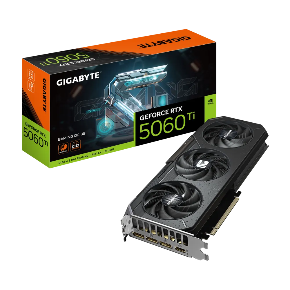 GV-N506TGAMING OC-8GD_Box Gigabyte GeForce RTX 5060 Ti GAMING OC 8G GV-N506TGAMING OC-8GD 8GB GDDR7 128-bit PCIe 5.0 Desktop Graphics Card - Image 1