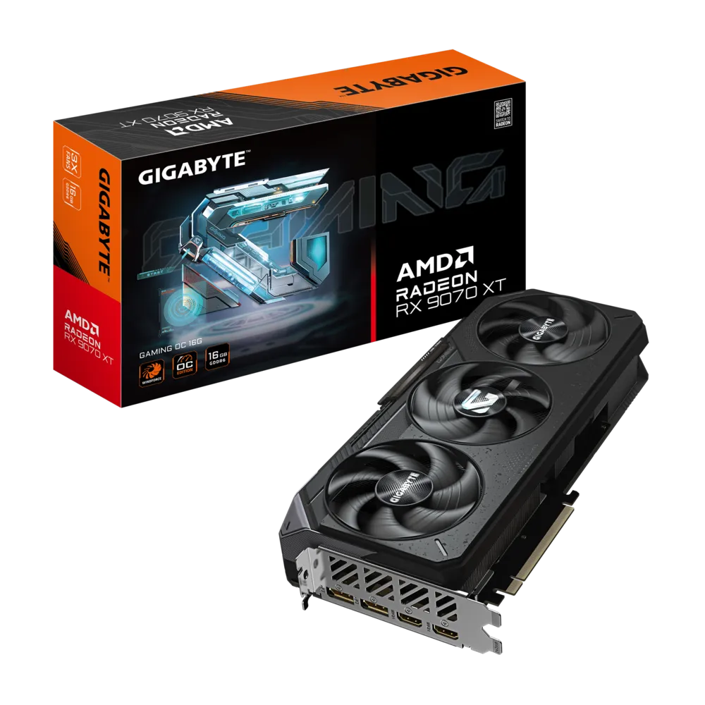 GV-R9070XTGAMING OC-16GD_Box Gigabyte Radeon RX 9070 XT GAMING OC GV-R9070XTGAMING OC-16GD 16GB GDDR6 256-Bit PCIe 5.0 Desktop Graphics Card - Image 1