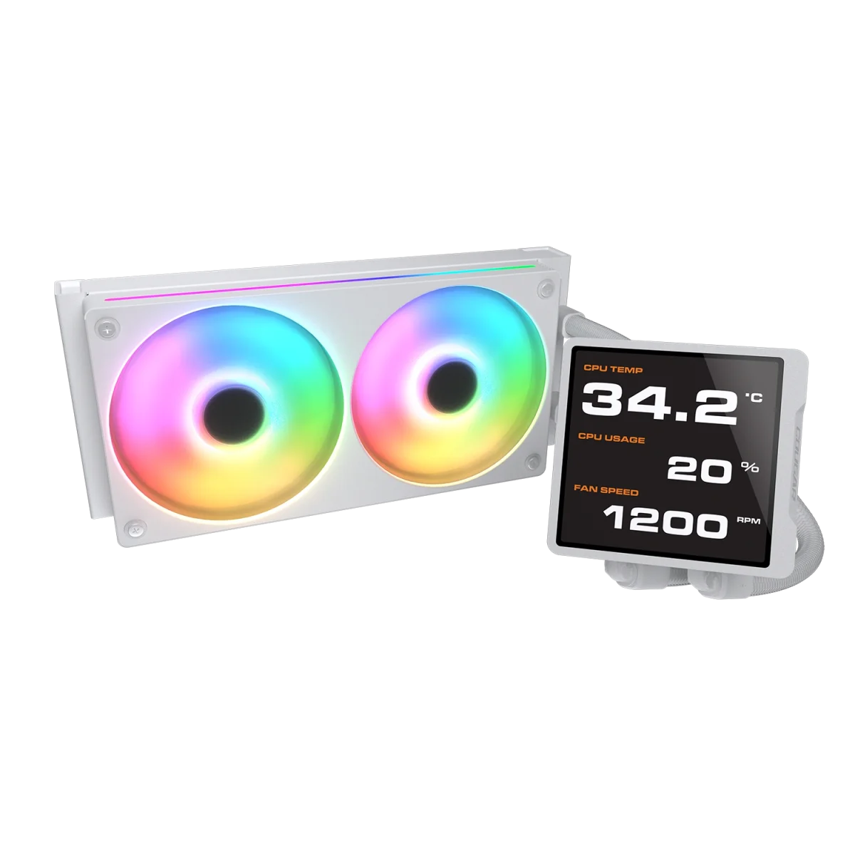 COUGAR Poseidon Vistek Pro ARGB 240 – White - Image 2