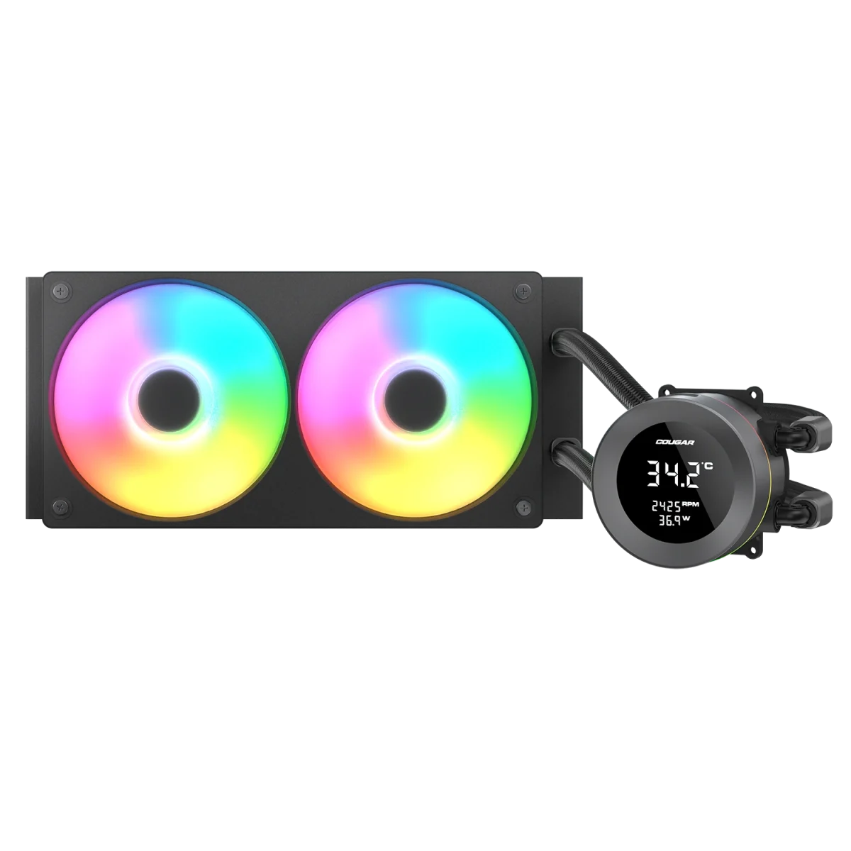 COUGAR Poseidon Vistek ARGB 240 – Black - Image 2