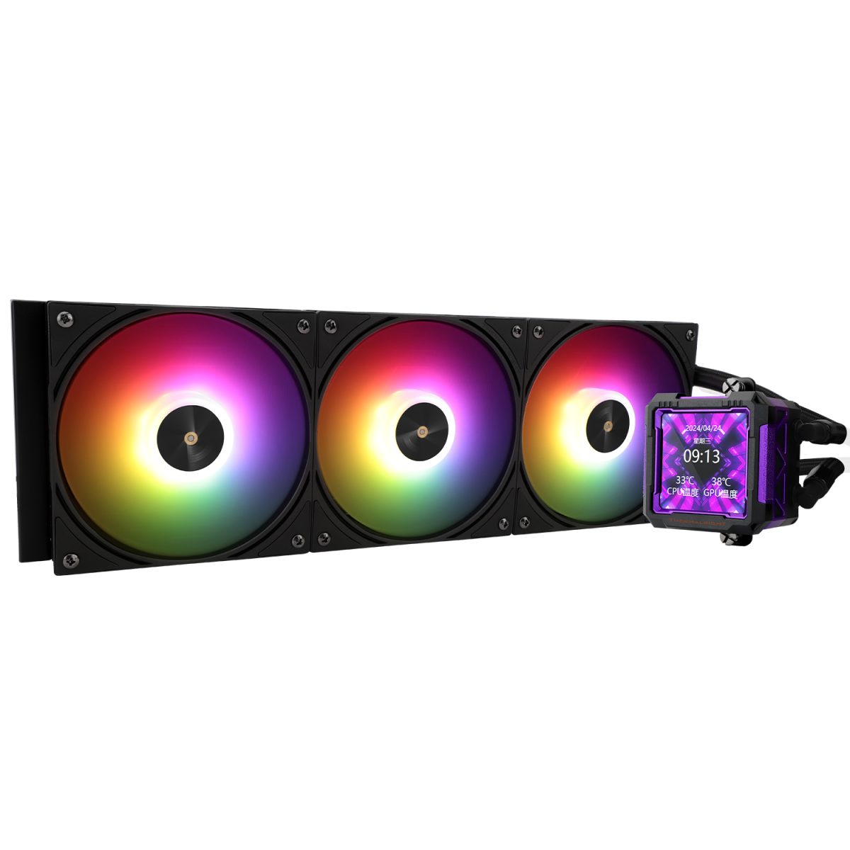 Thermalright Frozen Warframe PRO 360 ARGB AIO CPU Liquid Cooler - Black - Image 3
