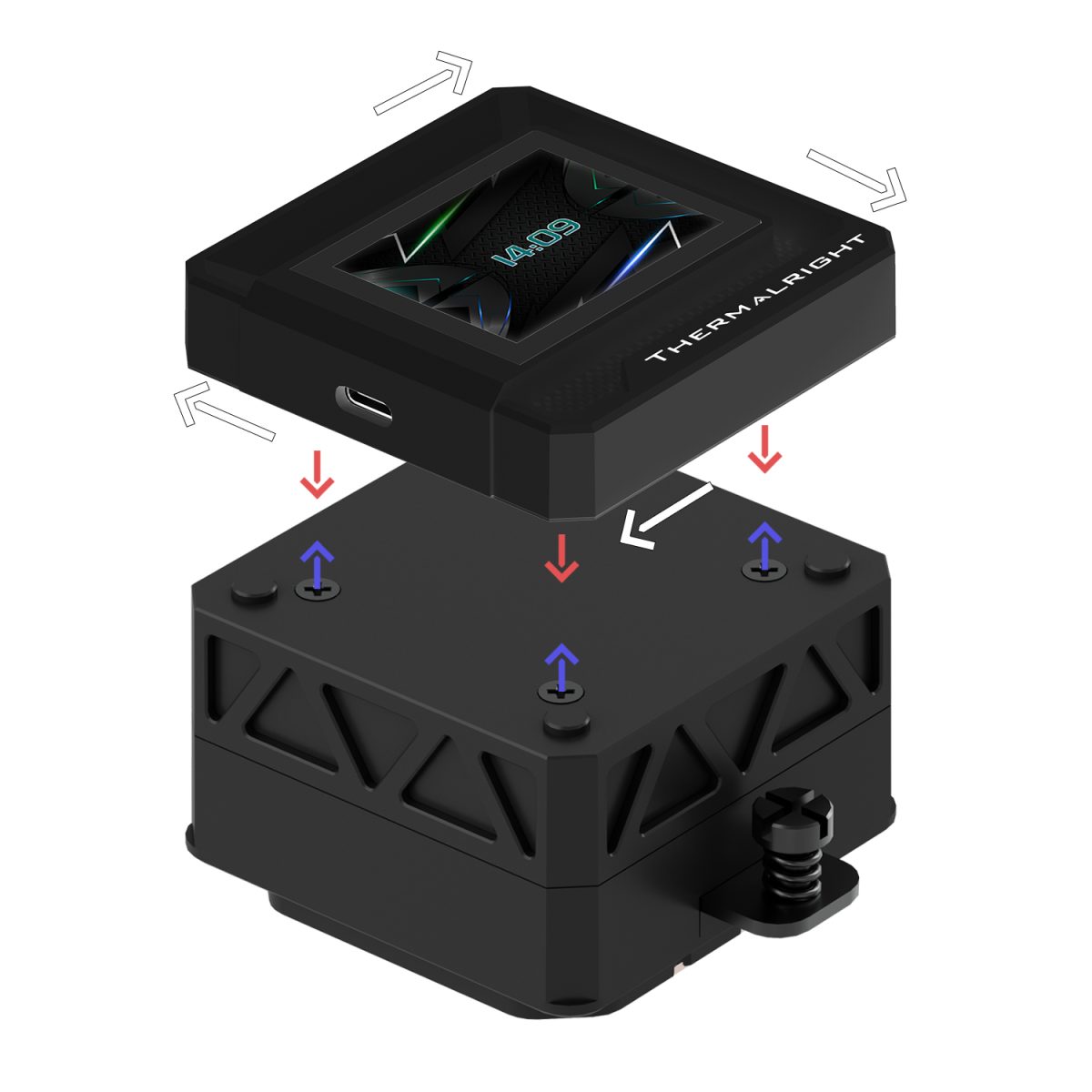 Thermalright Frozen Warframe 240 ARGB AIO CPU Liquid Cooler - Black - Image 4