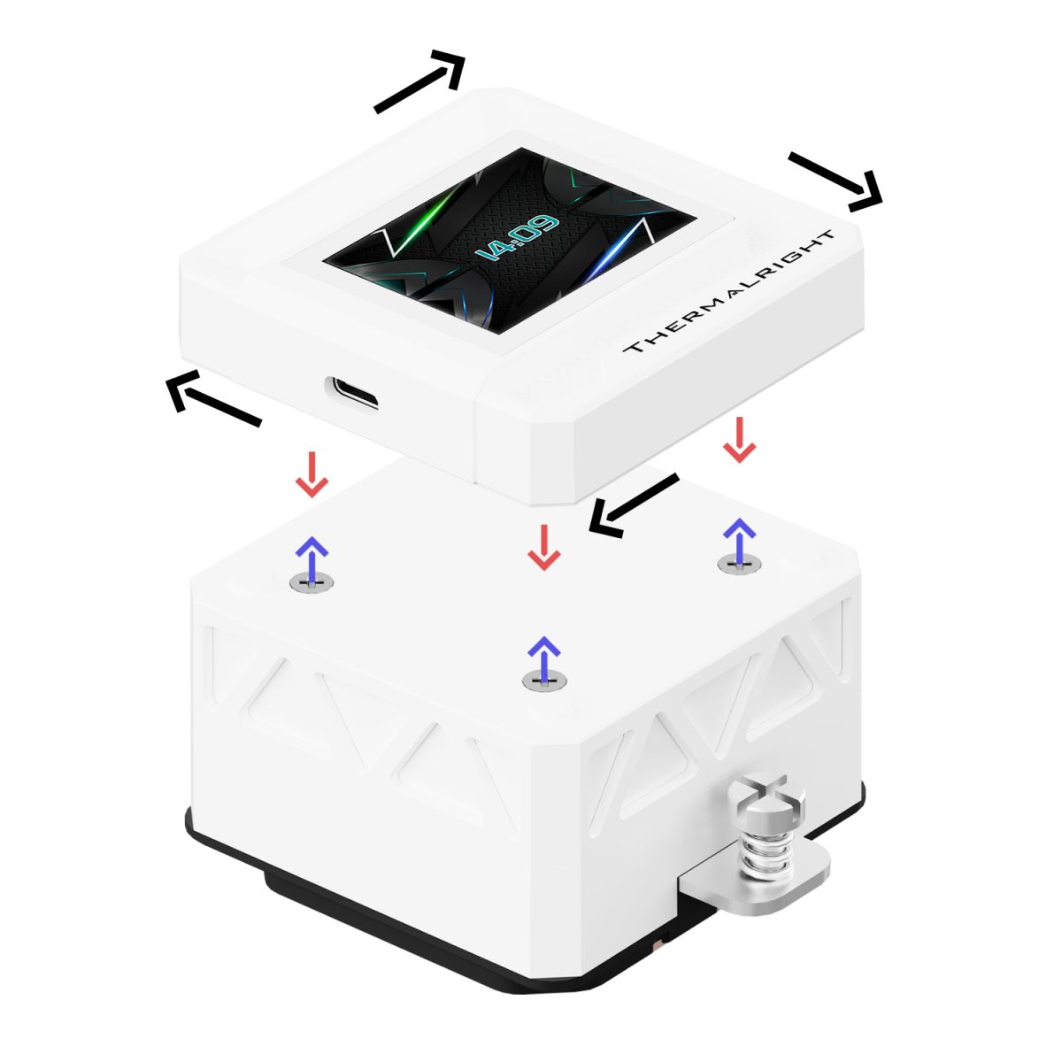 Thermalright Frozen Warframe 240 ARGB AIO CPU Liquid Cooler - White - Image 6