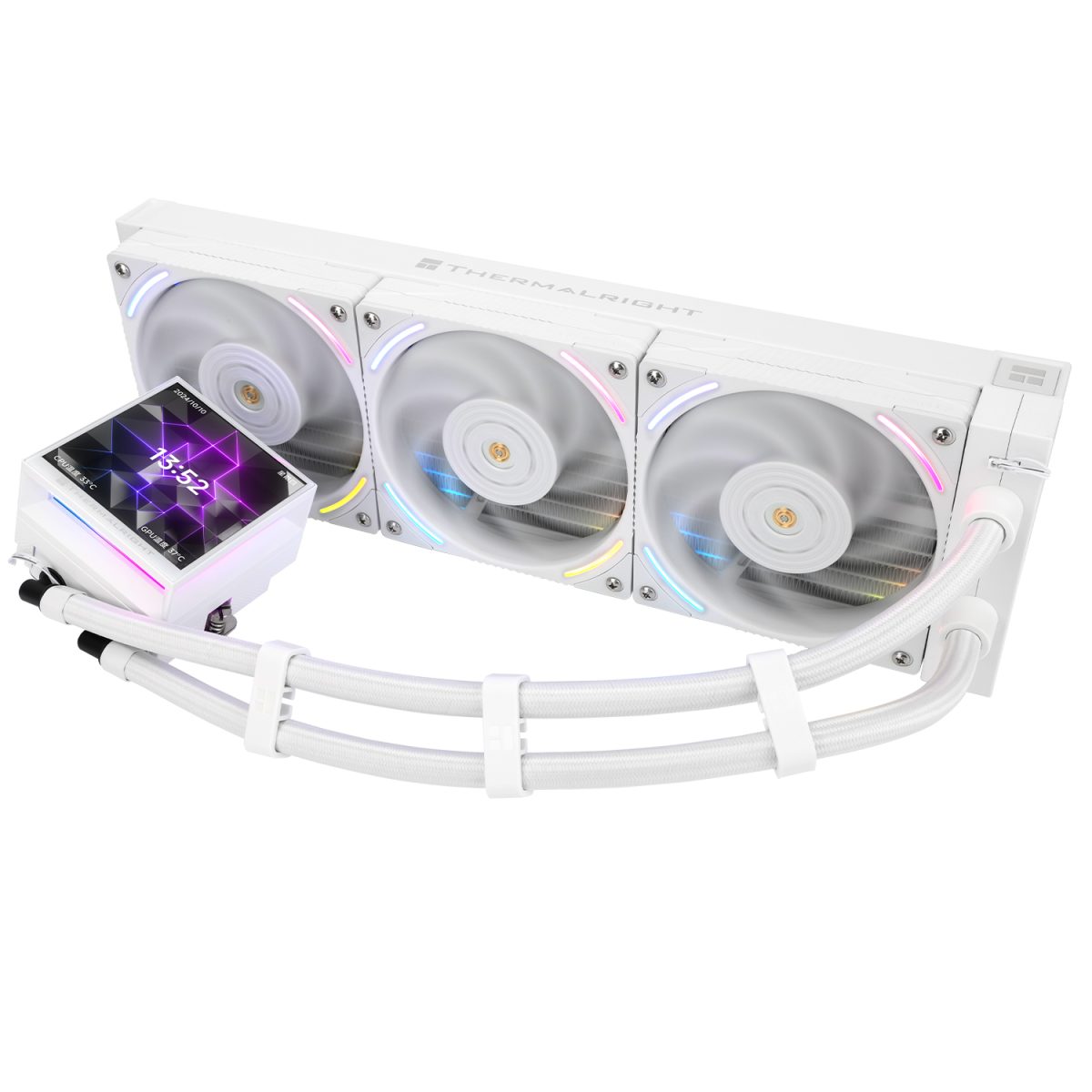 Thermalright Hyper Vision 360 ARGB AIO CPU Liquid Cooler - White - Image 5