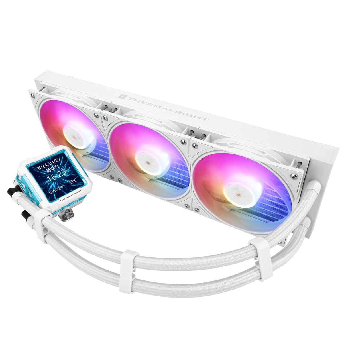 Thermalright Frozen Warframe PRO 360 ARGB AIO CPU Liquid Cooler - White - Image 3