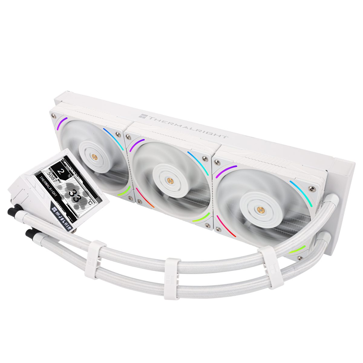 Thermalright Mjolnir Vision 360 ARGB AIO CPU Liquid Cooler - White - Image 5