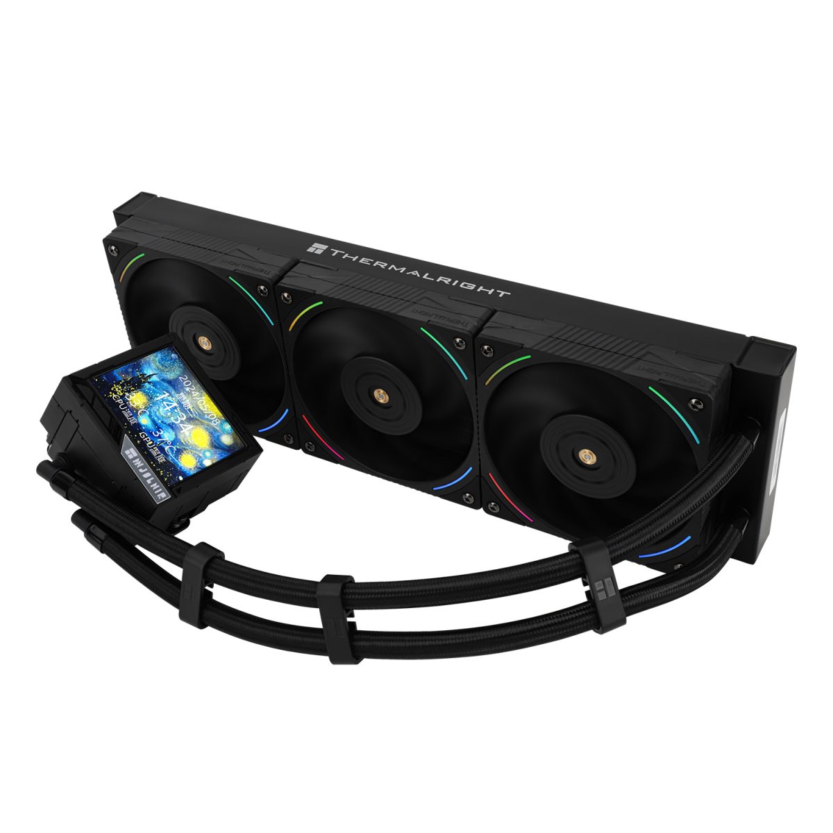 Thermalright Mjolnir Vision 360 ARGB AIO CPU Liquid Cooler - Black - Image 4