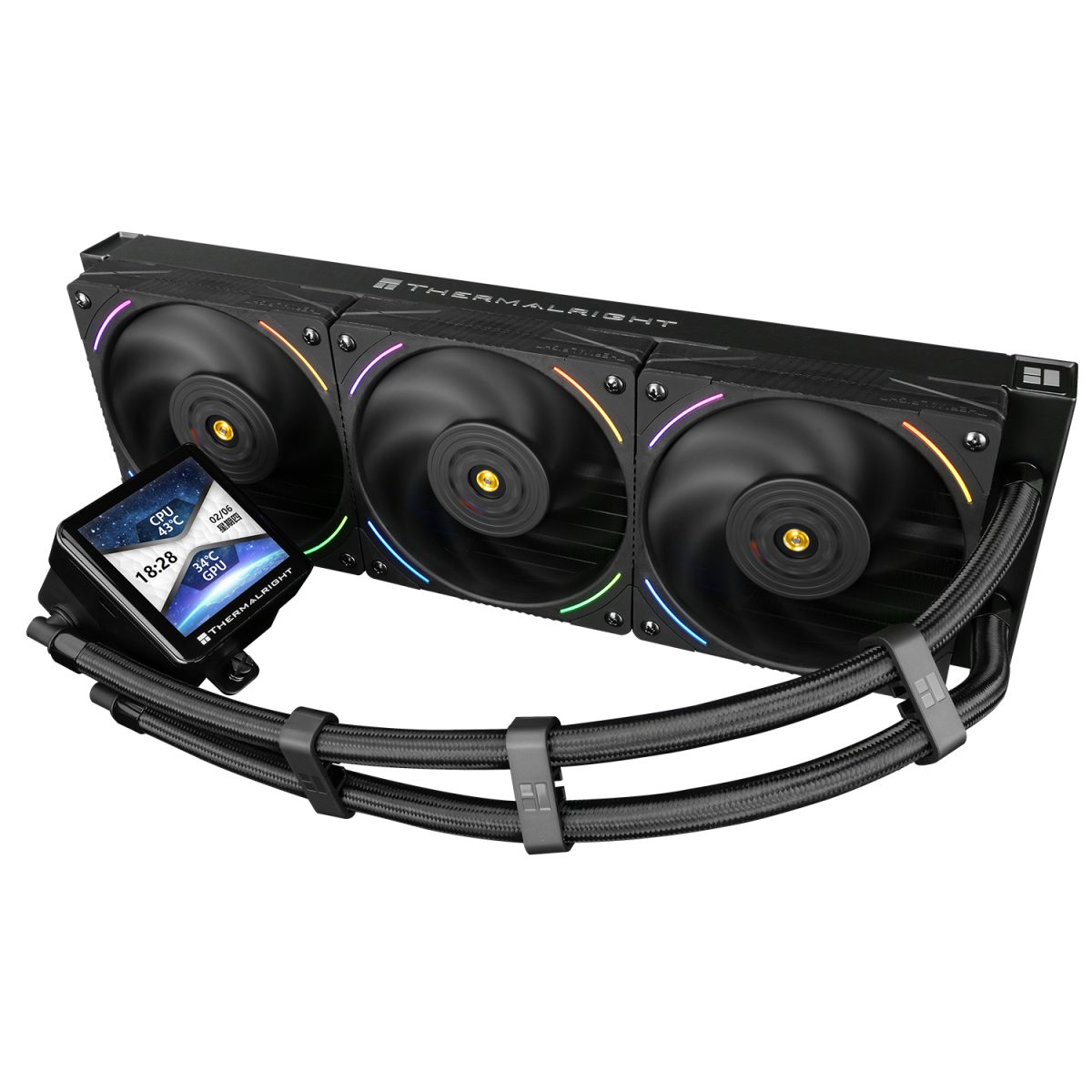 Thermalright Frozen Vision 360 ARGB AIO CPU Liquid Cooler - Black - Image 3