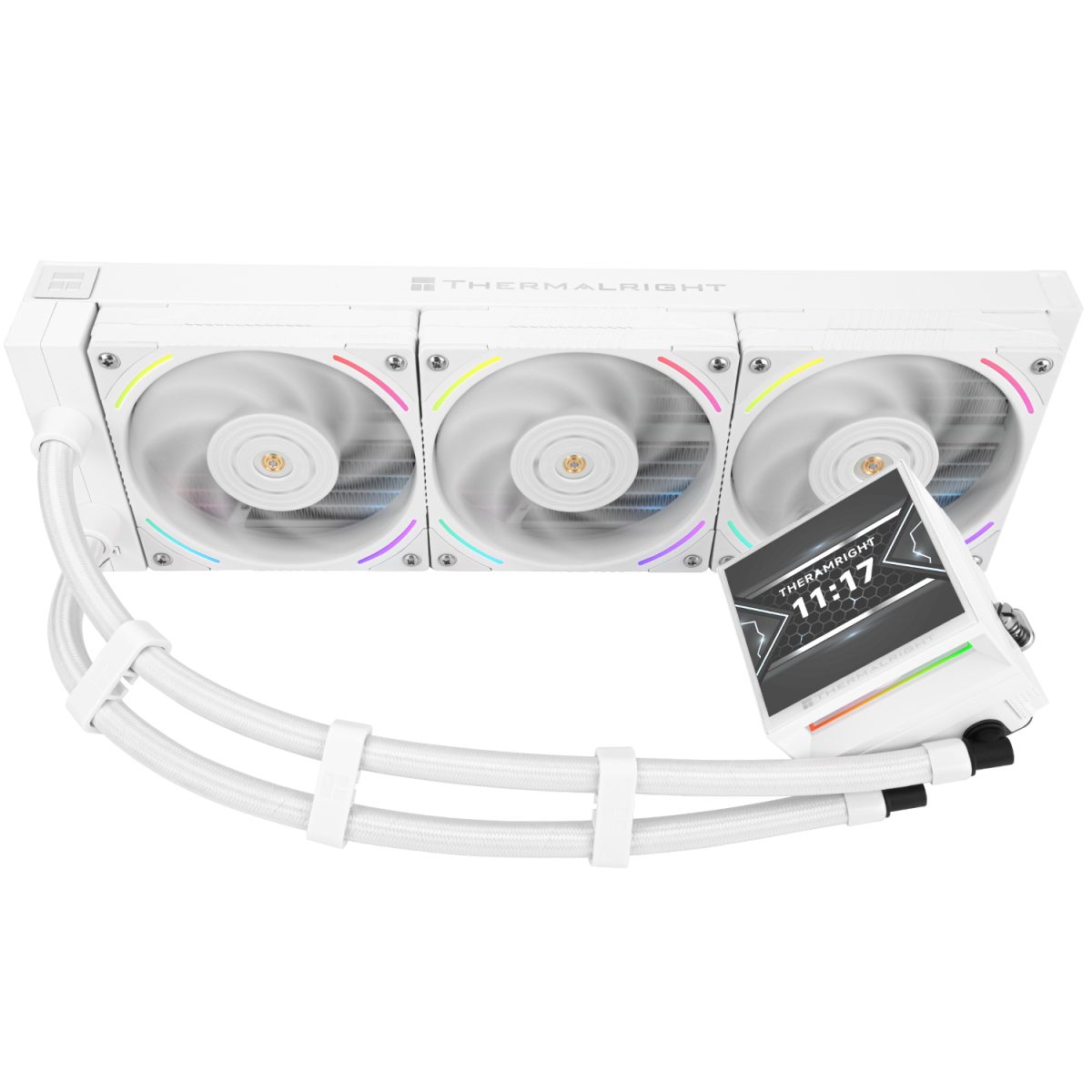 Thermalright Hyper Vision 360 ARGB AIO CPU Liquid Cooler - White - Image 3