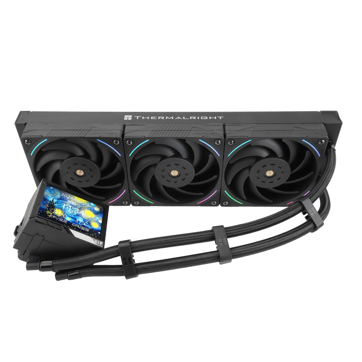 Thermalright Mjolnir Vision 360 ARGB AIO CPU Liquid Cooler - Black - Image 2
