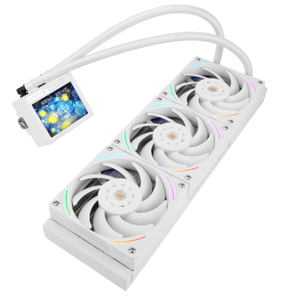 Thermalright Mjolnir Vision 360 ARGB AIO CPU Liquid Cooler - White - Image 2