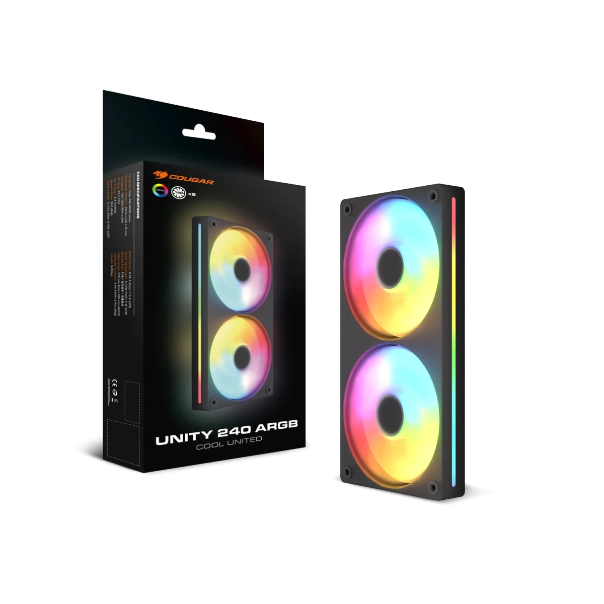 Cougar COOLING RGB FAN Unity240-RW ARGB - Image 2