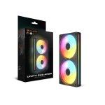 Cougar Unity 240 RB ARGB 240mm Reverse Blade Fan Set (120mm x2) - Black