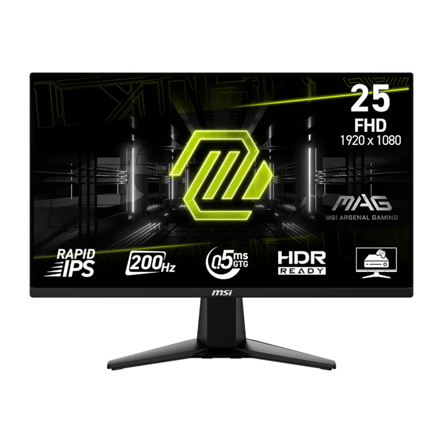 MSI SCREEN 25 MSI MAG 255F E20 25″ FHD 200Hz Rapid IPS Gaming Monitor - Image 1